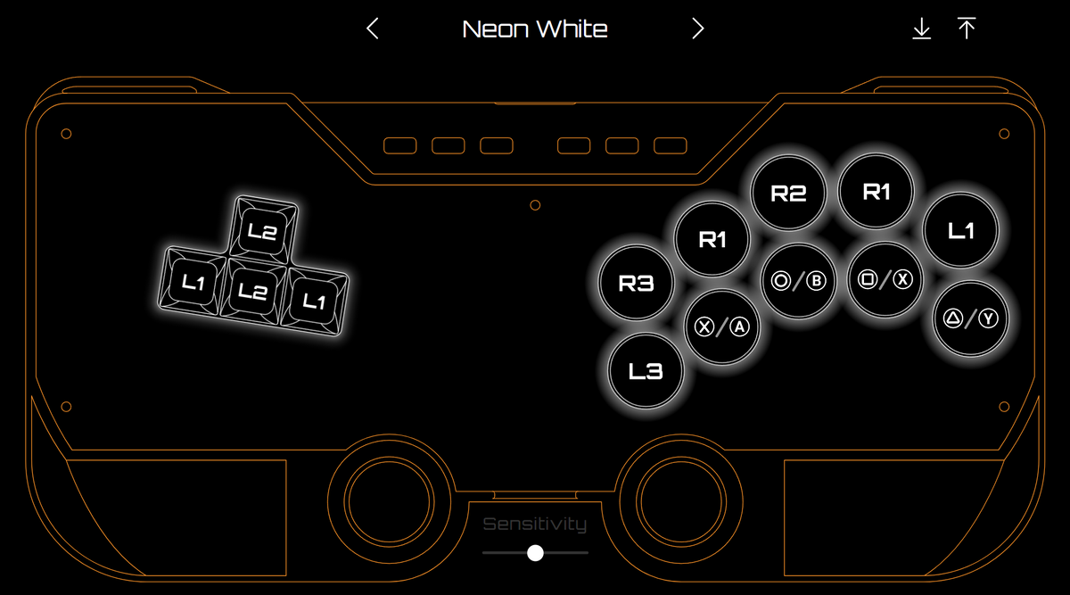 Neon White SWORL layout by navarro25osu