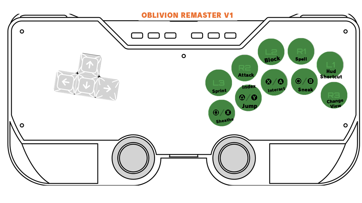 Oblivion Remastered SWORL layout by Josid