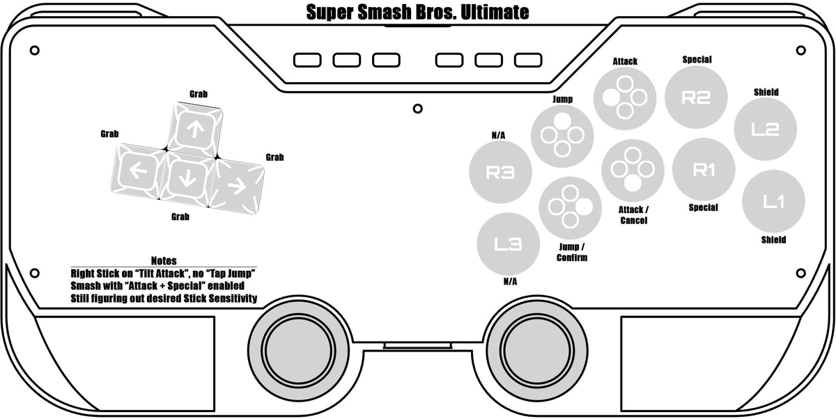 Super Smash Bros. Ultimate SWORL layout by The HarDe One